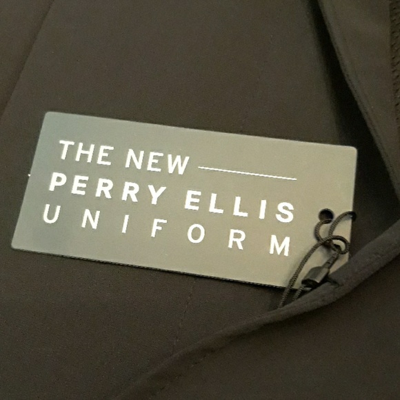 Perry Ellis Stretch No Wrinkle Travel Uniform Black Jacket 48 50 Mens NEW - Picture 6 of 6